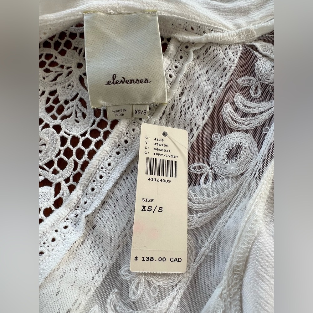 Anthropologie Elevenses Kenepa Crochet Lace Kimono - Picture 12 of 13